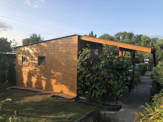 Altanka wiata taras domek z drewna