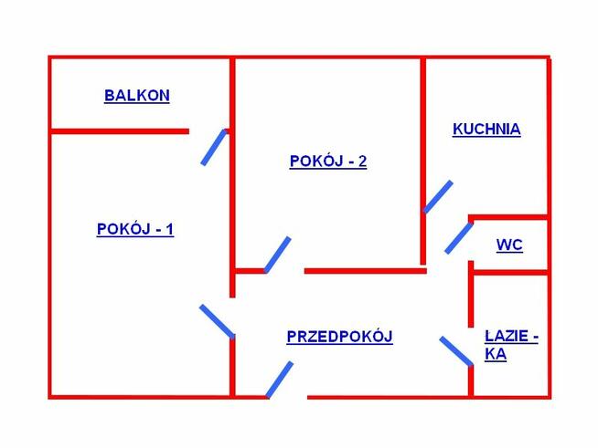 M3 -46 m2 Zgierska 93, rozkładowe - balkon loggia, 10 piętro