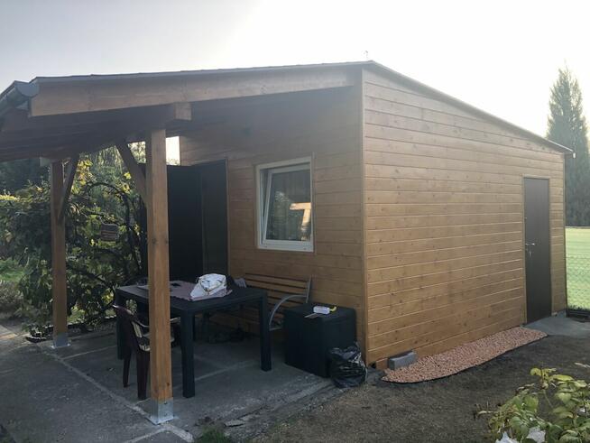 Altanka wiata taras domek z drewna