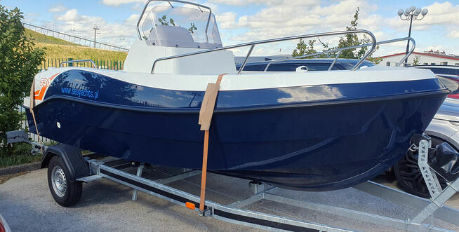 ŁÓDZ MOTOROWA 530 OPEN SILNIK HONDA 50km przyczepa DMC1150kg