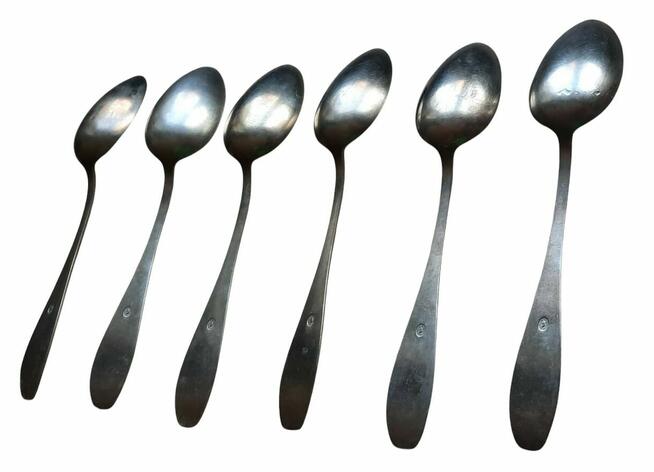 Łyżeczki Berndorf Austria komplet 6 szt, I pol. XX wieku