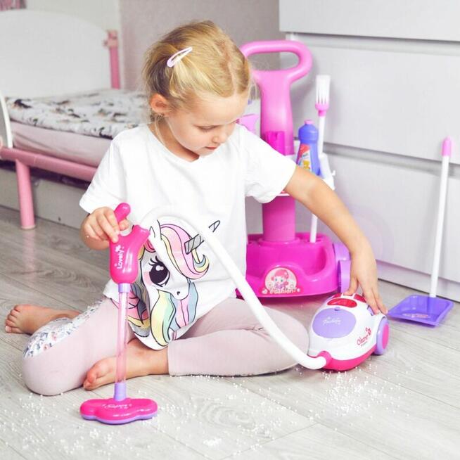 WOOPIE Zestaw do Sprzątania Wózek Odkurzacz Funkcja Ssania +