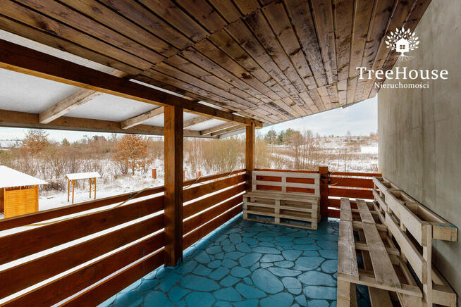 Rodzinny, ciepły dom z oczkiem wodnym na Mazurach