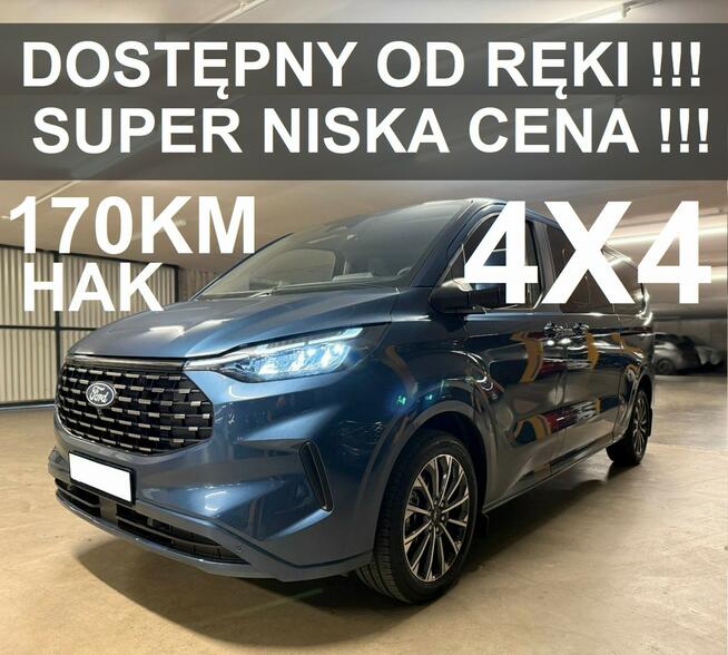 Ford Tourneo Custom L2 Nowy Active 4x4 170KM Hak Webasto Felgi 19"  Kamera 360 Od ręki