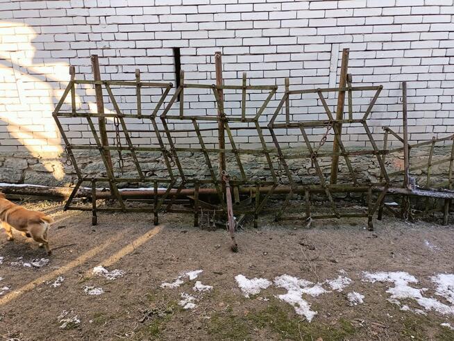 Sprzedam ciężkie brony trzyżędówki oraz pług