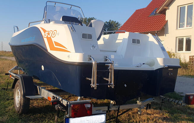 ŁÓDZ MOTOROWA 530 OPEN SILNIK HONDA 50km przyczepa DMC1150kg