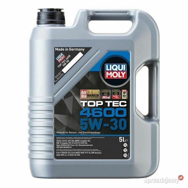 OLEJ LIQUI MOLY TOP TEC 4600 5W30 5L ACEA C3 API SM CF