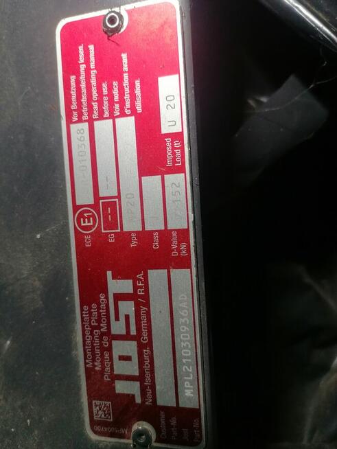 Jost płyta siodła naczepy nova komplet