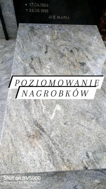Poziomowanie nagrobków