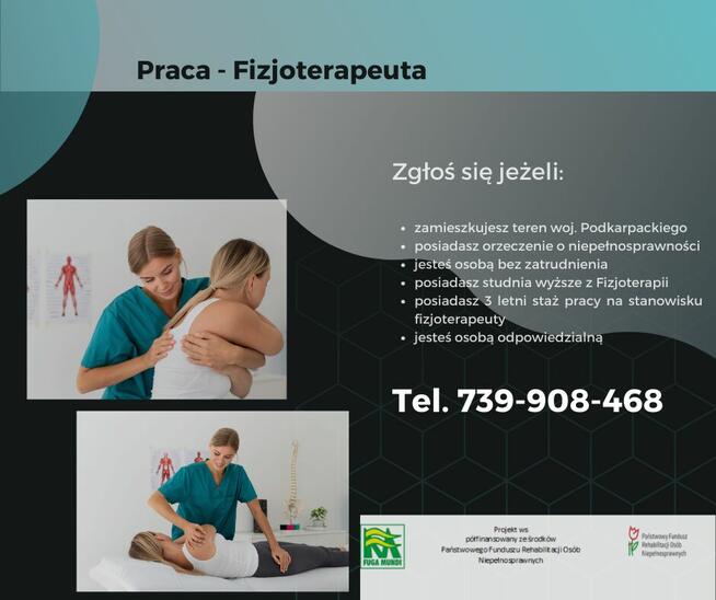 Praca jako Fizjoterapeuta dla osób z orzeczeniem