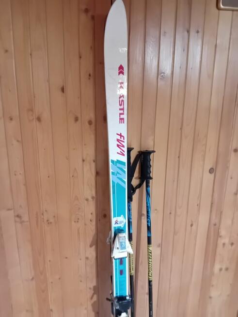 Narty 180 cm z wiązaniami