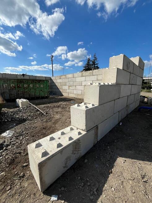 Bloki betonowe mur oporowy LEGO klocki klocek big block blok