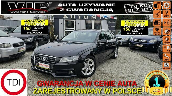 Audi A4 2.0 TDI - 140 KM * Duża Navi * Automat / Ledy Biksenon *HAK /Gwarancja