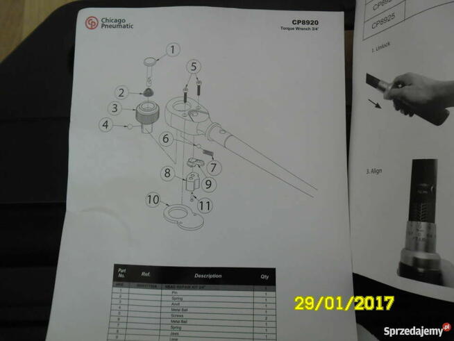 OKAZJA, Klucz dynamometryczny CHICAGO 150-750Nm