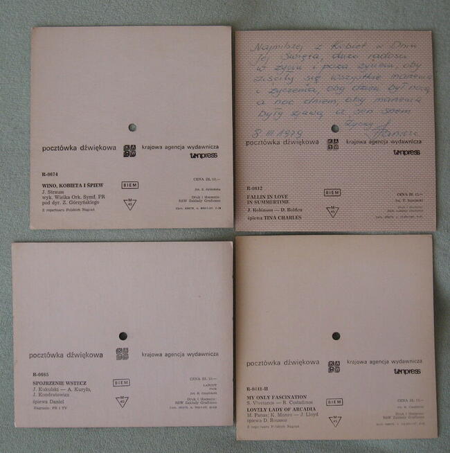 14 pocztówek dźwiękowych