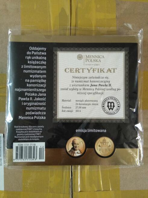 Mennica Polska pamiątka kanonizacji
