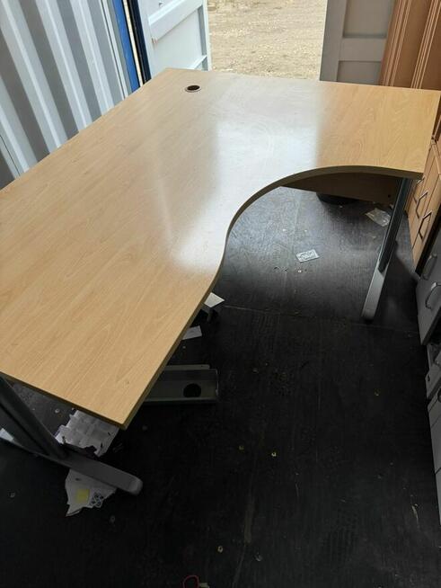 Biurko narożne 160x120 BUK blenda biurka narożne do biur