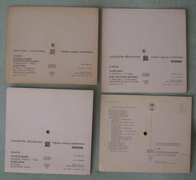 14 pocztówek dźwiękowych