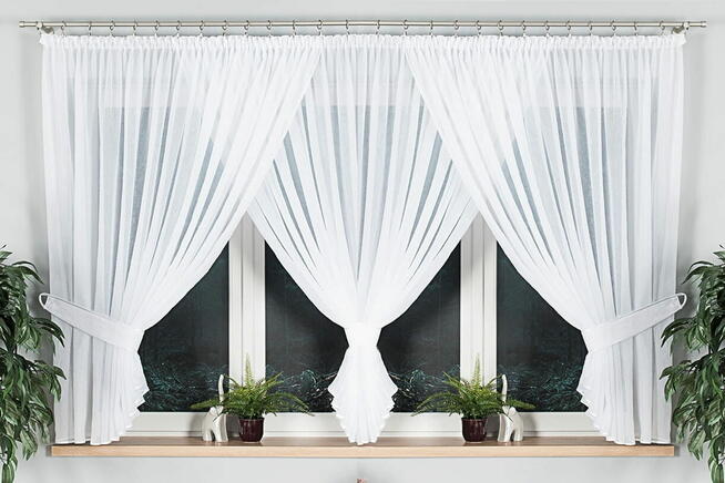 Lambrekin 250-280 cm, firana woda, firany szyte