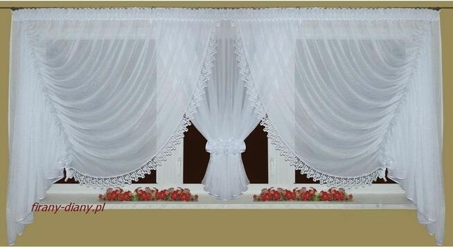 Lambrekin 250-280 cm, firana woda, firany szyte