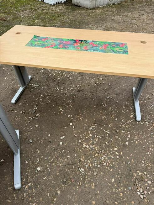 Biurko buk 160x80 blenda na nogi biurka stoły do biur domu