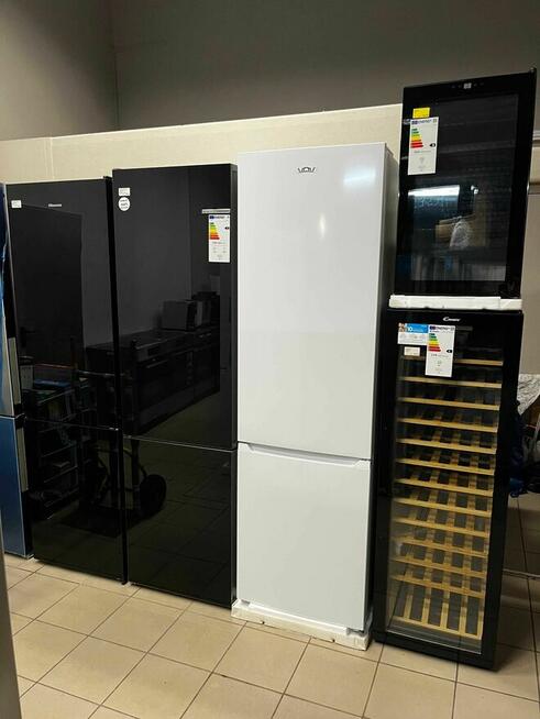 Lodówka wolnostojąca SHARP w czarnym szkle NO Frost!!