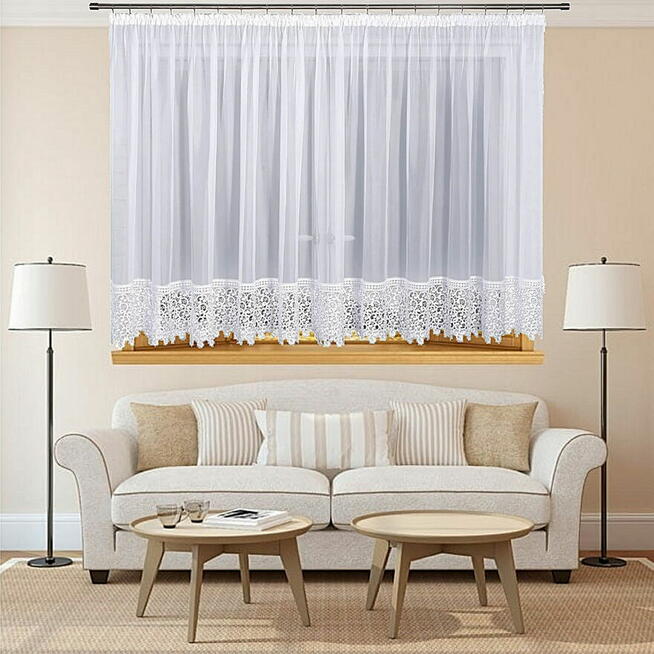 Lambrekin 250-280 cm, firana woda, firany szyte