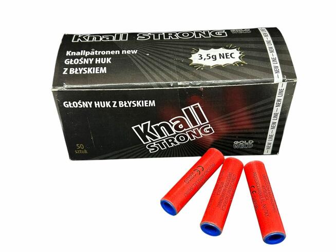 RACE PISTOLETOWE HUKOWE KNALLPATRONEN STRONG GWR02 Z BŁYSKIE