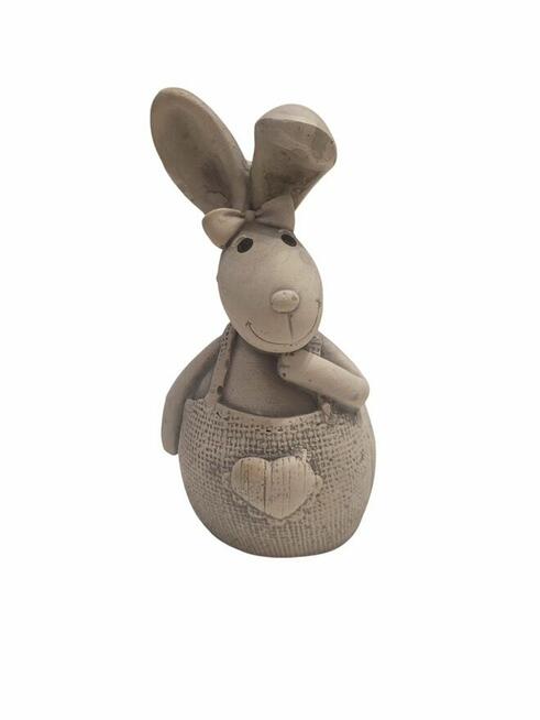 Zajączek dziewczynka zajaczek gipsowy