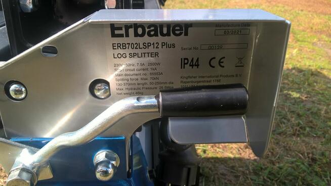 Łuparka rembak hydrauliczny 9 Ton nacisk 2500 W waga 65 kg.