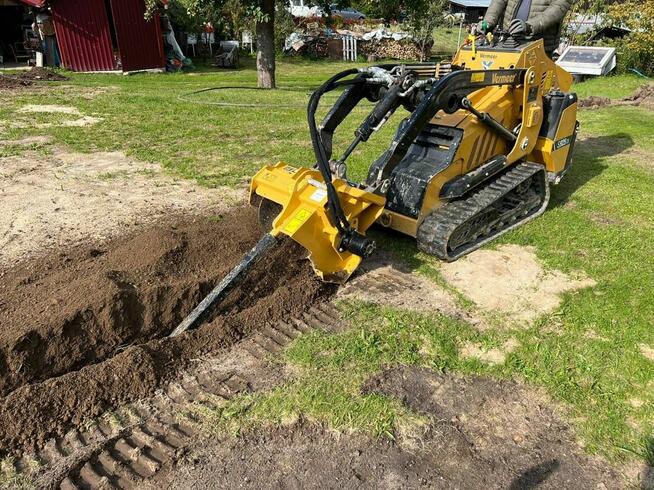 Usługi : minikoparka, koparka łańcuchowa, wiertnica, wywrotk