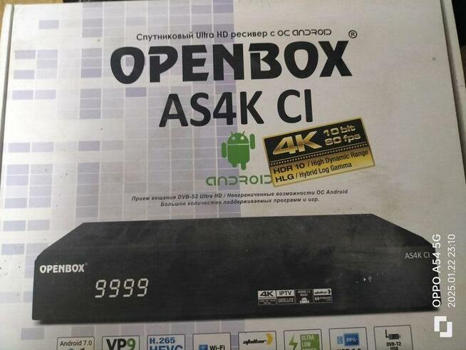 Tuner satelitarny 4 K,Open box+ Pilot oryginalny