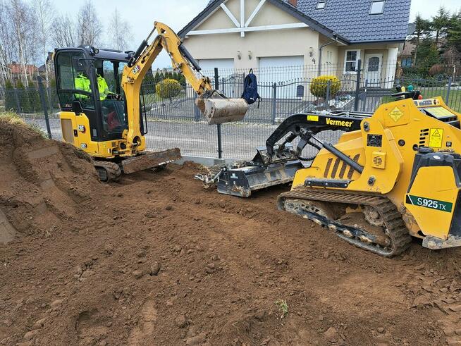 Usługi : minikoparka, koparka łańcuchowa, wiertnica, wywrotk