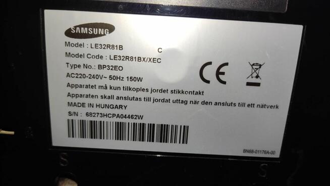 Telewizor marki SAMSUNG 32c