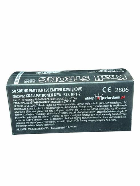 RACE PISTOLETOWE HUKOWE KNALLPATRONEN STRONG GWR02 Z BŁYSKIE