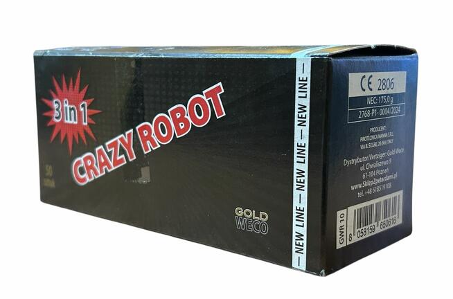 RACE PISTOLETOWE HUK Z BŁYSKIEM WARKOCZEM Crazy Robot TRZY E