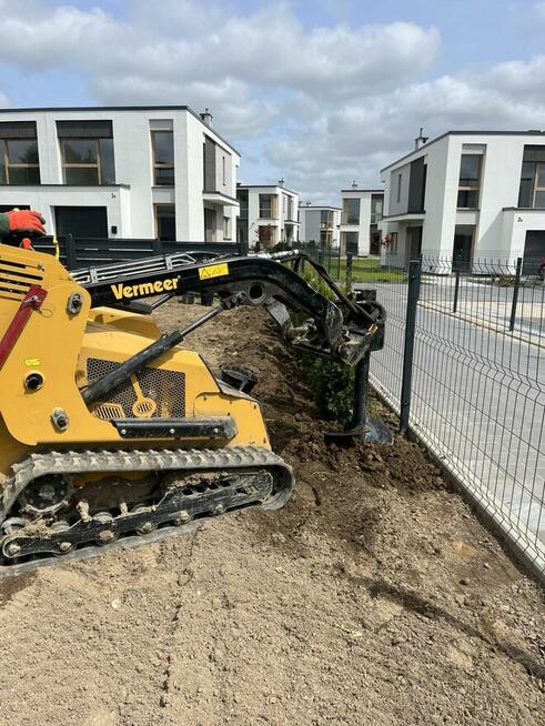 Usługi : minikoparka, koparka łańcuchowa, wiertnica, wywrotk