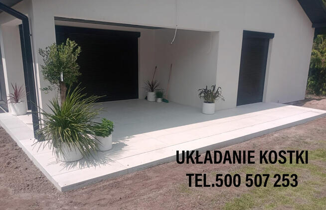 Zakładanie kostki szybkie terminy cena od 70zł