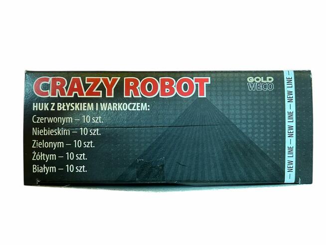 RACE PISTOLETOWE HUK Z BŁYSKIEM WARKOCZEM Crazy Robot TRZY E
