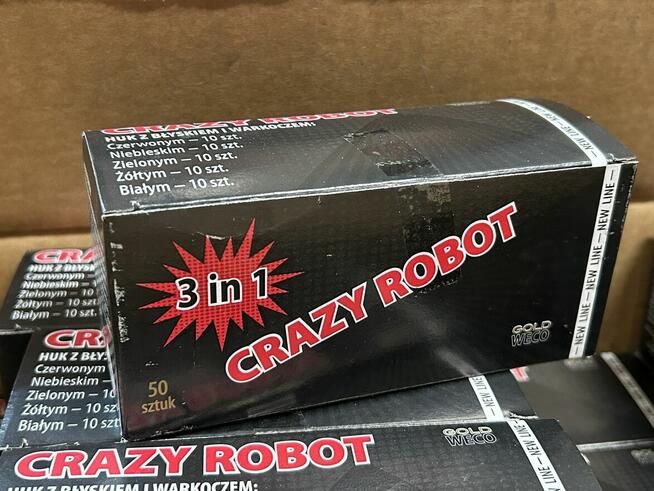 RACE PISTOLETOWE HUK Z BŁYSKIEM WARKOCZEM Crazy Robot TRZY E