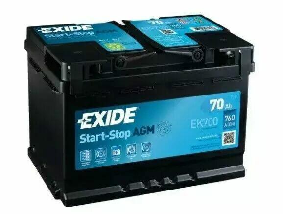 Akumulator 80Ah 800A EN Exide AGM start&stop EK800