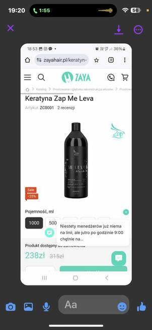 Sprzedam kosmetyki do prostowania keratynowego za pół ceny