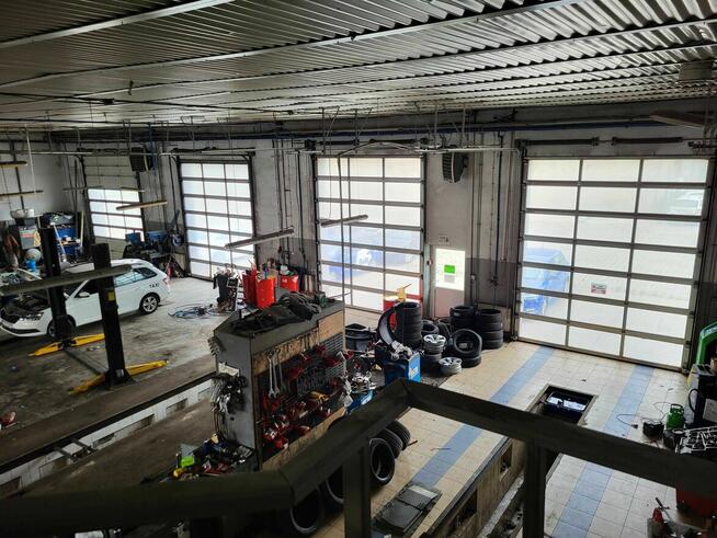 Hala, warsztat na samochody ciężarowe, osobowe pow. 670m2