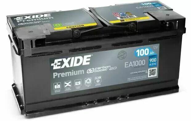 Akumulator 100Ah 900A EN Exide Premium EA1000 PRAWY PLUS