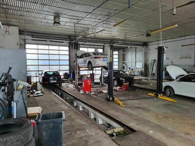 Hala, warsztat na samochody ciężarowe, osobowe pow. 670m2