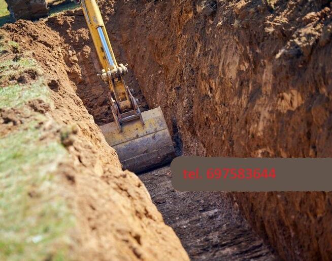 Usługi Koparko ładowarką, wykopy, wywóz materiałów