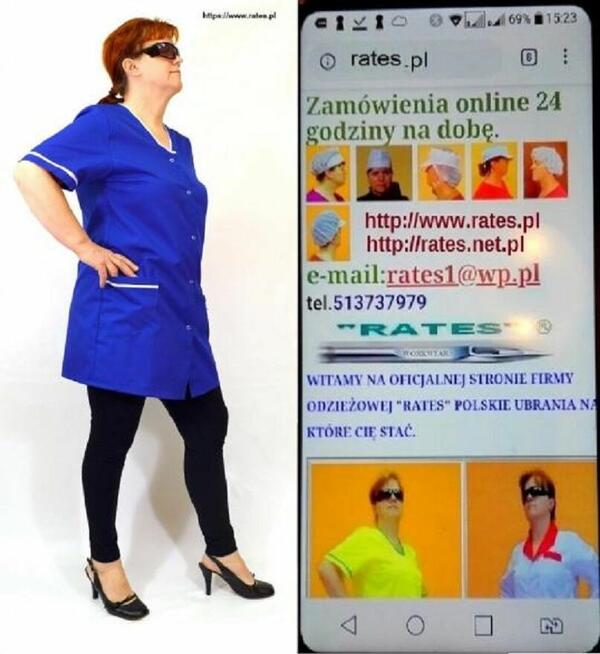 Odzież Robocza Fartuchy Firmy Rates.pl dostawa Łomianki