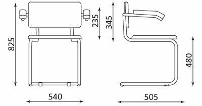 Krzesło konferencyjne Nowy Styl KrzesłoSylwia krzesła fotele