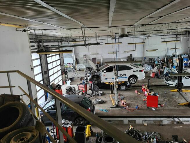 Hala, warsztat na samochody ciężarowe, osobowe pow. 670m2