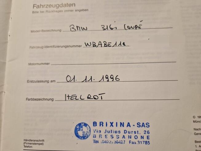 BMW e36 Coupe 1,6 b 1996 Możliwa zamiana
